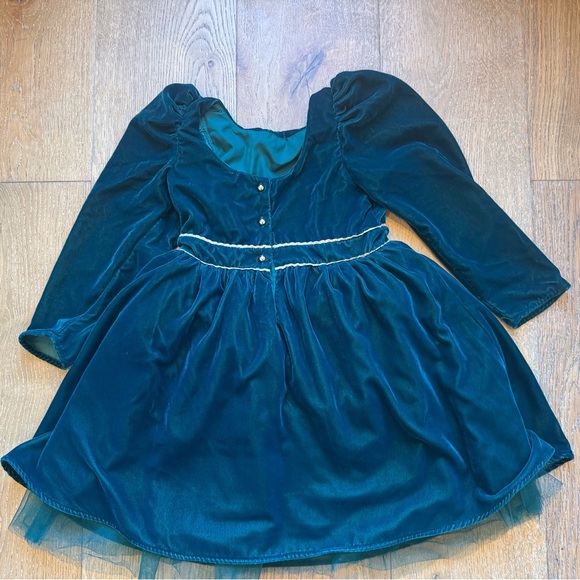 Janie and Jack Disney Frozen Velvet Dress Christmas holiday Anna 6Y - Picture 5 of 5